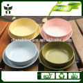 Fibra vegetal natural eco friendly característica dinnerware define 04pcs